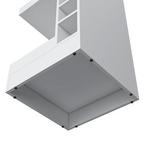 Mueble de Esquina Blanco Lamer de FM Furniture con Botellero y Estante Abierto - Product Image 6