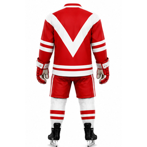Custom Logo Ice Hockey Jersey Uniform Sets Printed Lightweight 100% Polyester High Quality Sports Gear - Product Image 6
