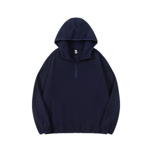 Sudadera con capucha tipo pasamontañas de punto extragrande unisex Y2K, cálida y gruesa, con media cremallera, estilo casual de otoño, proveedor de moda. - Product Image 4