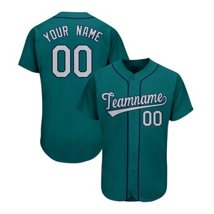 Maillot de baseball d'été personnalisé pour équipe adulte, respirant, à prix abordable, avec service OEM, couleur et logo personnalisables, le plus vendu - Product Image 1