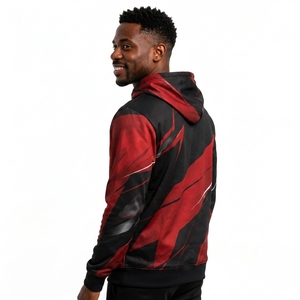 Sweats à capuche par sublimation pour hommes, fournisseur pakistanais, 450 g/m², streetwear, nouvelle mode, haute qualité - Product Image 6