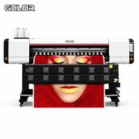 Impresora de Sublimación GCLOR Deluxejet1840 de 1.8m con 4 Cabezales I3200, Tinta Eco Solvente, para Impresión Automática en Lienzo, Vinilo y Pantallas Táctiles