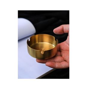 Cenicero Portátil Mini de Acero Inoxidable, Cenicero de Lujo Antideslizante para Oficina y Hogar, Cenicero para Cigarros sin Humo, Cenicero Antioxidante - Product Image 1