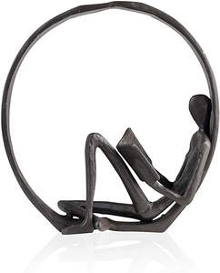 Sculpture d'art moderne en aluminium, figurine artistique innovante en métal pour les concepts de décoration contemporaine - Product Image 1
