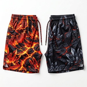 Custom Cyberpunk <b>Abstract</b> Brush Stroke Camouflage Graphic Mesh Shorts Men’s Athletic Sublimation Basketball Training Shorts - Product Image 2
