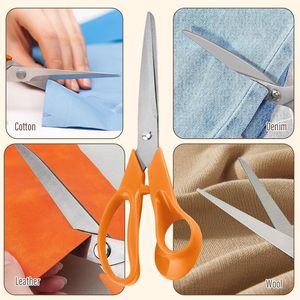 Tijeras de Sastre Profesionales de Acero Inoxidable, Resistentes y Afiladas, para Coser, Cortar, Confeccionar Ropa y Trabajos de Manualidades - Product Image 4