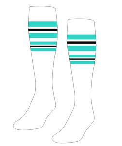Chaussettes de football haute performance, longues jusqu'aux genoux, pour hommes, avec compression, en tricot décontracté, résistantes aux déchirures - Product Image 5
