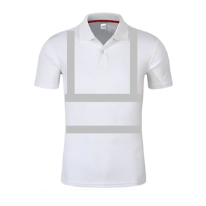 Camisa Polo Blanca de Algodón para Hombre, Transpirable, Uniforme de Trabajo, Moda, Manga Corta, Color Sólido - Product Image 4