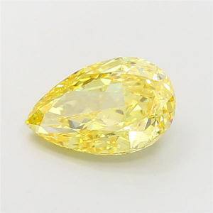 Diamante Sintético de 3.51 Quilates, Corte Pera, Color Amarillo Intenso, Cultivado en Laboratorio, Claridad VS1, Corte Excelente, Certificado IGI, Suelto - Product Image 1