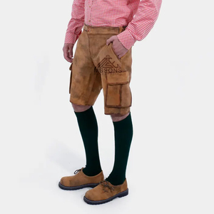 Pantalones Cortos Tradicionales Bávaros para Hombre, Diseño Personalizado, Formales, Vintage, Bordados, de Lona No Tejida, 100% Algodón - Product Image 2