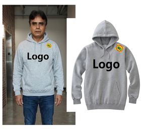 เสื้อฮู้ดดี้ทรงบ็อกซี่ แฟชั่นใหม่สำหรับฤดูหนาว ผ้า 400 GSM ทรงโอเวอร์ไซส์ ล้างสีแบบแอซิดวอช พิมพ์โลโก้ตามสั่ง สินค้ามาใหม่ - Product Image 1