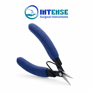Pince coupante de précision professionnelle pour bijoux, à pointe acérée, à ressort, avec poignée ergonomique, outil de coupe de fil - Product Image 1