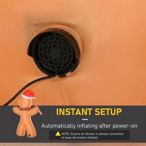 Christmas Snowman <b>Inflatable</b> Outdoor Holiday Yard Decorations Festive Christmas Decor for Your Home or <b>Garden</b> - Product Image 6