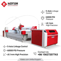 Machine de découpe de carreaux en béton et en céramique CNC 3D 5 axes Hongyi Water Jet avec moteur de pompe et moteur