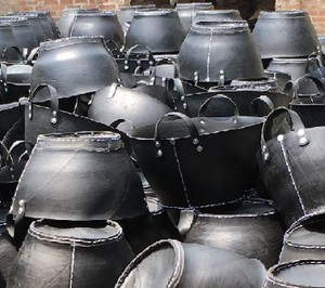 Cesta Multiusos de Caucho Reciclado, Duradera, Hecha a Mano, Maceta para Flores, Decoración Sostenible para el Hogar, Organizador de Almacenamiento para Jardín - Product Image 3