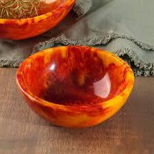 Tazón de Resina Hecho a Mano para Servir Postres, Tazón Premium para Snacks, Tazón para Helado, Tazón para Frutas, Tazón para Ensaladas, Vajilla Decorativa Moderna para la Mesa de Cocina - Product Image 5