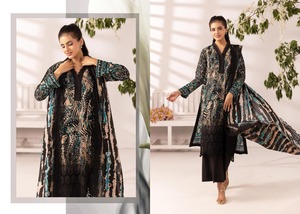 Top quality ladies kameez shalwar design Cotton / Lawn Shalwar Kameez <b>Suits</b> embroidered <b>Chikankari</b> <b>Suits</b> pakistani salwar kameez - Product Image 4