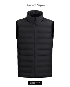Chaleco Acolchado Impermeable con Cierre, Unisex, Personalizable (OEM), para Invierno, Tallas Grandes, sin Mangas, con Bolsillos, Venta al Por Mayor - Product Image 1