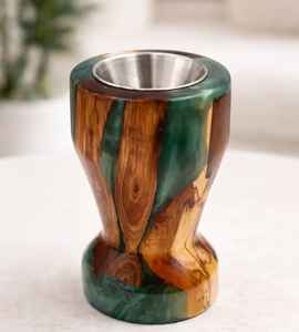 Brûleur d'encens Bakhoor en bois et métal, support d'encens, vente directe usine, brûleur d'encens Bakhoor tendance, décoration d'intérieur - Product Image 6