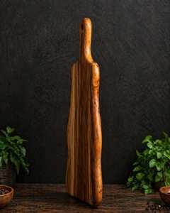 Planche à découper en bois d'acacia naturel avec poignée, écologique, passe au lave-vaisselle, épaisseur 1,5 cm, planche de service pour la cuisine - Product Image 4