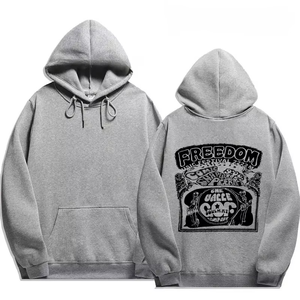 Sweat-shirt à capuche en molleton pour homme Freedom Festival 2026, blanc, décontracté, en coton tricoté, coupe classique, avec logo sur le devant et poche - Product Image 5