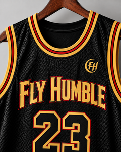 Maillot de basketball Fly Humble pour homme, débardeur sans manches en mesh, numéro 23, impression sublimée, respirant, vêtements toutes saisons, vente en gros - Product Image 5