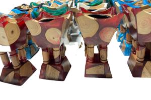 เตาเผาบัคฮูร์ทำมือจากเรซิ่นอะคริลิกอีพ็อกซี่ธรรมชาติ เป็นมิตรกับสิ่งแวดล้อม ใช้ในบ้าน กลิ่นหอมจากไม้และเรซิ่น - Product Image 3