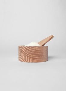 Designer Acacia Wooden Salt Keeper with Magnetic Lid Handmade <b>Kitchen</b> Salt Cellar Countertop Spice <b>Storage</b> Box - Product Image 6