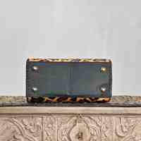 Nouveau sac à main de luxe en cuir véritable pour femme, motif imprimé léopard, poignée supérieure, fermeture éclair, best-seller
