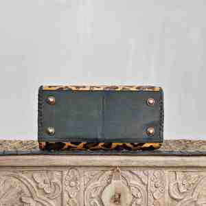 Nuevo Bolso de Mano de Cuero Genuino de Diseñador de Lujo, Más Vendido, con Estampado de Leopardo, Asa Superior y Cierre de Cremallera para Mujer - Product Image 3