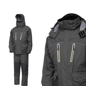 Men's Navy Blue <b>Waterproof</b> <b>Work</b> Coverall With Hood And Front Pockets For Outdoor Use - Product Image 6