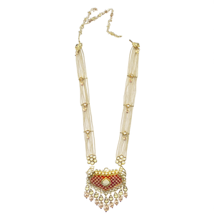 Anaya Polki Long Necklace Set-Fine Jewelry - Product Image 3