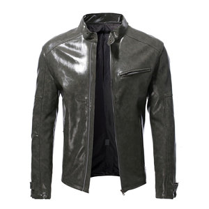 Hot Selling <b>Men</b> Clothing <b>Leather</b> <b>Jacket</b> New Fashion <b>Men</b> <b>Leather</b> <b>Jacket</b> Windproof <b>Leather</b> Winter <b>Jacket</b> - Product Image 1