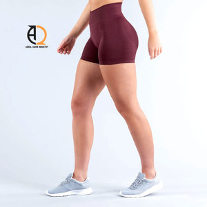 Women's Double Layer Active Workout <b>Shorts</b> Quick Dry Running with Elastic Waist Breathable Yoga <b>Short</b> Wholesale - Product Image 4