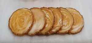 แผ่นรองแก้วชาไม้รูปทรงกลมลายใบไม้ ดีไซน์ไม่ซ้ำใคร เป็นมิตรกับสิ่งแวดล้อม ใช้ซ้ำได้ คุณภาพส่งออก ราคาประหยัด - Product Image 5