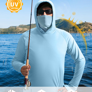 Sudadera de pesca para hombre, unisex, ligera, de secado rápido, transpirable, impermeable, con protección, mangas largas, para adultos - Product Image 5
