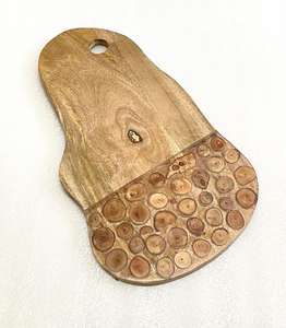 Planche à découper en bois d'olivier massif naturel pour fromages et charcuteries – Planche de service en bois d'olivier - Product Image 2