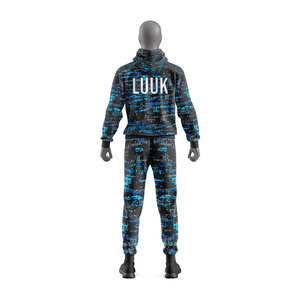 Custom OEM ODM Lightweight Men's Breathable Regular Fit 2 in 1 Hooded Tracksuits Custom Printed Spring Wear Plain Dyed Sets - Product Image 2