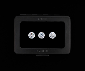 1.0 CT 4.5 MM Claridad VVS, Color E-F, Diamante Cultivado en Laboratorio, Corte Brillante Redondo, Diamante Suelto de Laboratorio para Joyería (3 PIEZAS) - Product Image 1