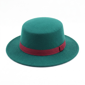 Chapeau Fedora Rétro Noir Borsalino pour Hommes à Cheveux Longs en Feutre Polyester/Coton Style Personnage Extérieur Quatre Saisons - Product Image 2