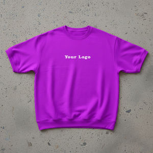 Custom Printed Men's Short Sleeve T-Shirt O-Neck Regular Fit Solid Color Casual Jersey Fabric Front <b>Logo</b> - Product Image 2