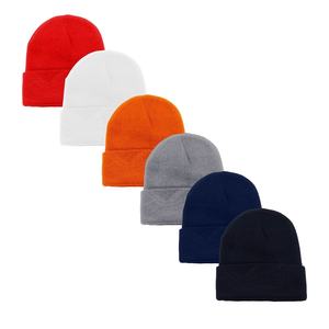 Gorros de Punto para Hombre y Mujer, Último Modelo, Color Negro, Proveedor de Gorros al por Mayor, Gorro de Invierno Cálido Unisex de Color Sólido - Product Image 6