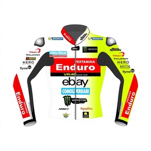 เสื้อแจ็คเก็ตหนังสำหรับแข่งรถ Franco Morbidelli MotoCP/Chaquetta ตัดเย็บตามสั่ง แผ่นยืดหยุ่น กระชับสบาย ป้องกันแรงกระแทก - Product Image 1