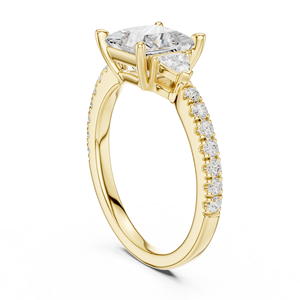 SATVIK RATNA Bague de Fiançailles, de Mariage et d'Anniversaire de Luxe avec Diamant de Laboratoire Taille Princesse 1,5 Carat Couleur E Certifié IGI - Product Image 5