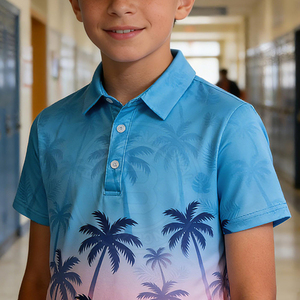 Camiseta de Polo de Golf Juvenil a la Moda, de Manga Corta, Transpirable, Ropa Deportiva Atlética, Ropa Deportiva para Actividades al Aire Libre - Product Image 4