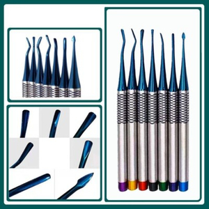 ชุดเครื่องมือผ่าตัดช่องปากแบบใช้มือทำจากสแตนเลสสตีล 7 ชิ้น รุ่น Luxating Dental Surgical Elevator สำหรับการผ่าตัดในช่องปาก - Product Image 6