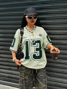 Camiseta Deportiva Personalizada para Mujer, Estilo American Football, Transpirable, Holgada, Uniforme Deportivo de Verano, Sexy, para Equipo Femenino - Product Image 5