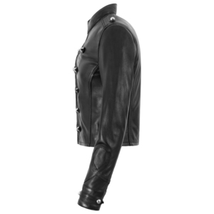 Chaqueta de Mujer Personalizada 100% Cuero Genuino de Oveja Napa, con Tachuelas, Negra, Corte Ajustado, Chaqueta de Moda, Fabricante Mayorista OEM ODM - Product Image 4