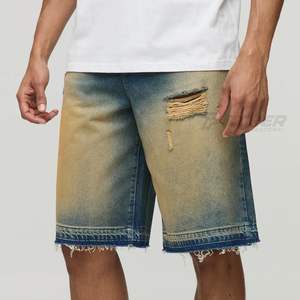 Shorts en denim personnalisés en spandex/polyester - Streetwear Y2K, été, style décontracté, à porter tous les jours - Product Image 2