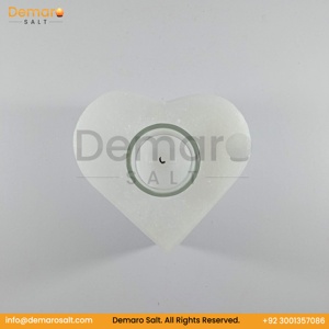 ที่ใส่เทียนเกลือหิมาลายันรูปหัวใจ,เทียนทีไลท์แบบขี้ผึ้งถั่วเหลืองเกลือหินขาวคริสตัลธรรมชาติขายส่งตามสั่ง - Product Image 2